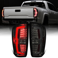 Ronnin - Fits 2016-2022 Toyota Tacoma Pickup LED Tail Lights Integrated Brake and Turn Signal Lamps Assembly Pair | Smoke