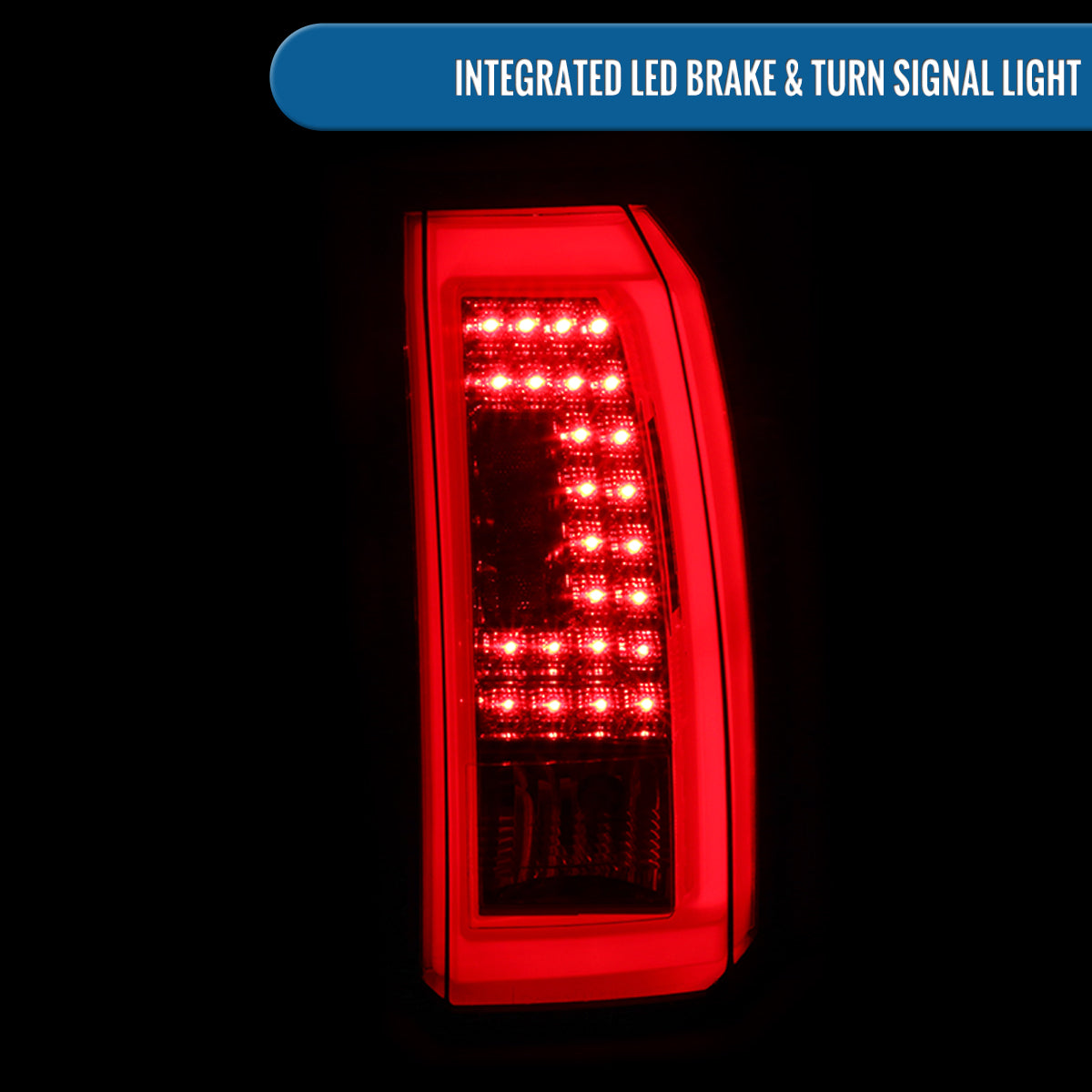 Ronnin - Compatible con Chevy Tahoe Suburban 2015-2020. Par de luces traseras LED de repuesto mejoradas | Rojo