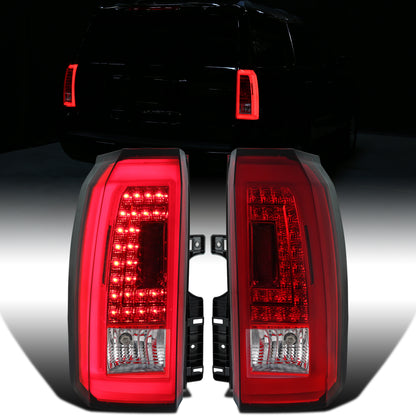 Ronnin - Compatible con Chevy Tahoe Suburban 2015-2020. Par de luces traseras LED de repuesto mejoradas | Rojo