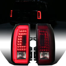 2015-2020 Chevy Tahoe Suburban Upgrade Replacement LED Tail Lights Assembly Pair | Smoky Red