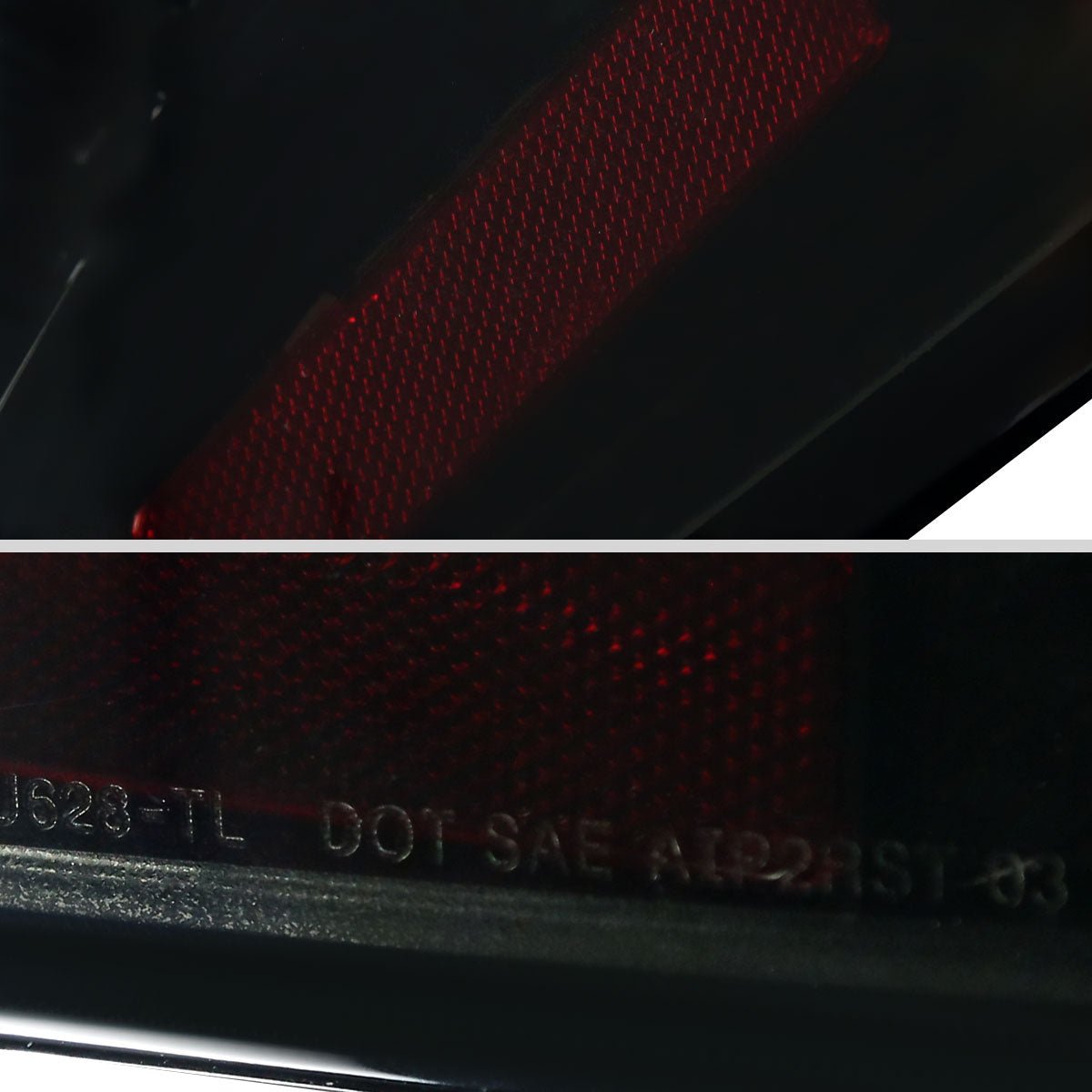 Ronnin - Compatible con Scion tC 2004-2010 Par de luces traseras LED integradas con señal de giro y freno de repuesto mejoradas | Negro ahumado