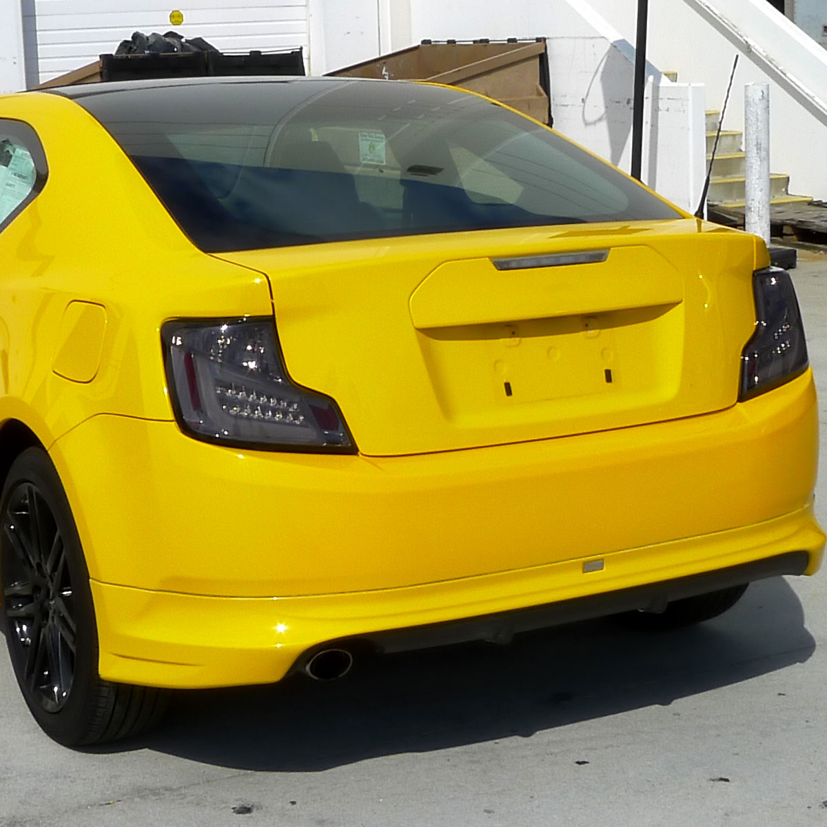 Ronnin - Se adapta a 2011-2013 Scion tC Par de luces traseras LED de tubo de repuesto | Ahumado
