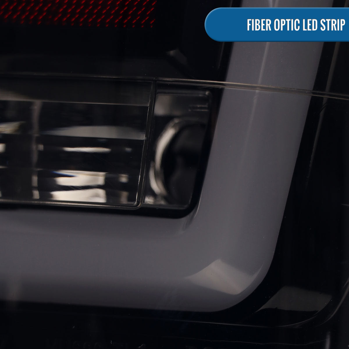 Ronnin - Compatible con Nissan Titan 2004-2015, luces traseras LED con tubo integrado, intermitentes y luces de freno, par | Negro Ahumado