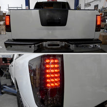 Ronnin - Fits 2004-2015 Nissan Titan First Gen Pickup Truck LED Integrated Brake and Turn Signals Tail Lights Assembly Replacement Pair | Smoke