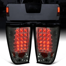 Ronnin - Fits 2004-2015 Nissan Titan First Gen Pickup Truck LED Integrated Brake and Turn Signals Tail Lights Assembly Replacement Pair | Smoke