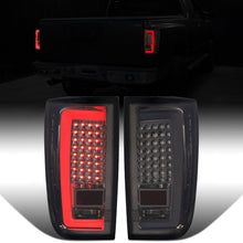 2004-2015 Nissan Titan LED Tube Integrated Brake and Turn Signals Tail Lights Assembly Pair | Smoke