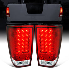 Ronnin - Fits 2004-2015 Nissan Titan First Gen Pickup Truck LED Integrated Brake and Turn Signals Tail Lights Assembly Replacement Pair | Red