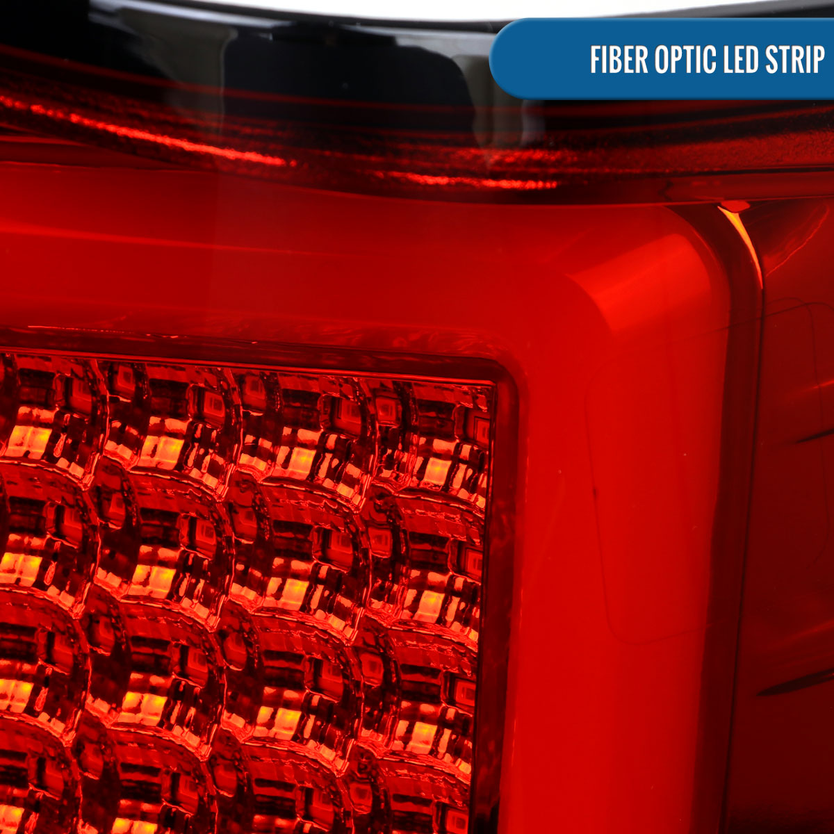 Ronnin - Se adapta a Nissan Titan 2004-2015 Luces traseras con tubo LED, señales de freno e intermitentes integradas, par | Rojo