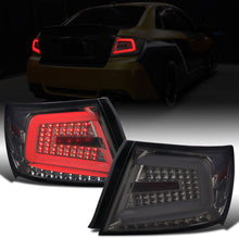 2008-2014 Subaru Impreza WRX STI US Spec Upgrade Full LED Tail Lights Sequential Turn Signals Assembly Pair | Smoke