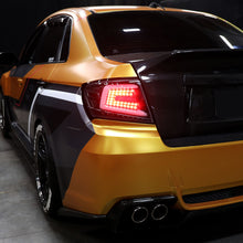 2008-2014 Subaru Impreza WRX STI US Spec Upgrade Full LED Tail Lights Sequential Turn Signals Assembly Pair | Black | White Tube