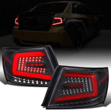 2008-2014 Subaru Impreza WRX STI US Spec Upgrade Full LED Tail Lights Sequential Turn Signals Assembly Pair | Black