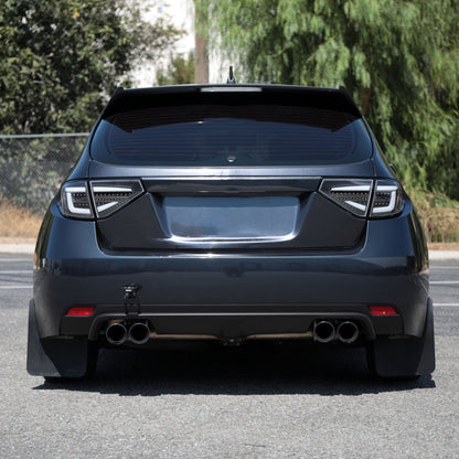 Ronnin - Se adapta a Subaru Impreza Edición Especial 2008-2014, Luces Traseras LED Completas de Actualización, Par de Ensamblaje con Luces Direccionales Secuenciales | Negro | Tubo Blanco