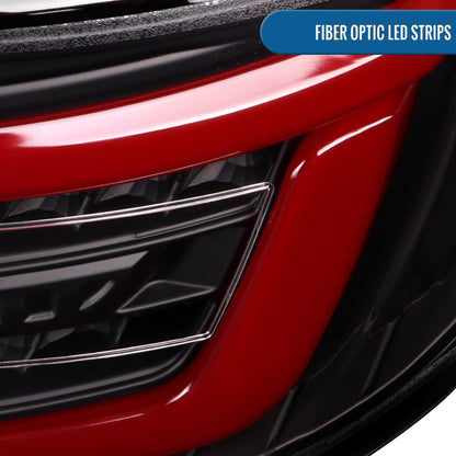 Ronnin - Se adapta a Subaru Impreza 2008-2014 Edición Especial Mejora de Conjunto Completo de Luces Traseras LED con Intermitentes Secuenciales | Negro