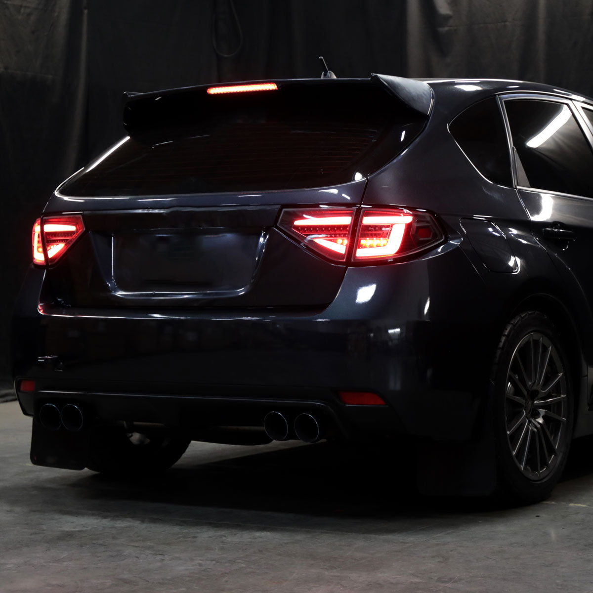 Ronnin - Se adapta a Subaru Impreza 2008-2014 Edición Especial Mejora de Conjunto Completo de Luces Traseras LED con Intermitentes Secuenciales | Negro