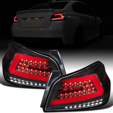 Ronnin - Fits 2015-2021 Subaru WRX US Spec Upgrade Sequential Turn Signals Full LED Tail Lights Assembly Pair | Black