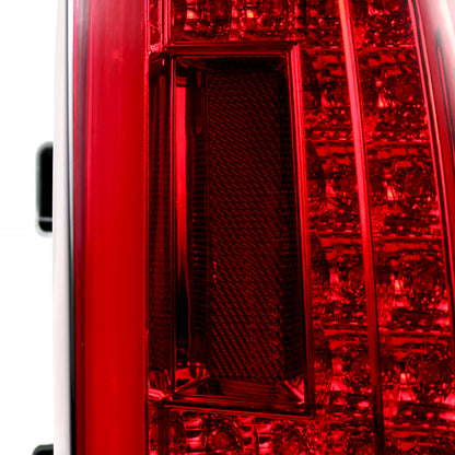 Ronnin - Se adapta a GMC Yukon XL Denali 2015-2020 con luces traseras de tubo con freno y direccionales LED integrados, par de montaje | Rojo