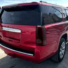 2015-2020 GMC Yukon XL Denali LED Integrated Brake and Turn Signals Tube Tail Lights Assembly Pair | Smoky Red