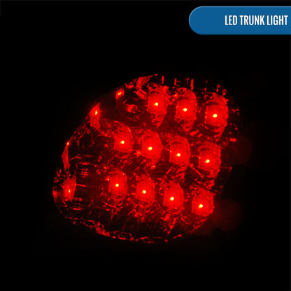 Ronnin - Compatible con Lexus GS300 GS400 GS430 1998-2005 Par de luces traseras LED para maletero | Rojo