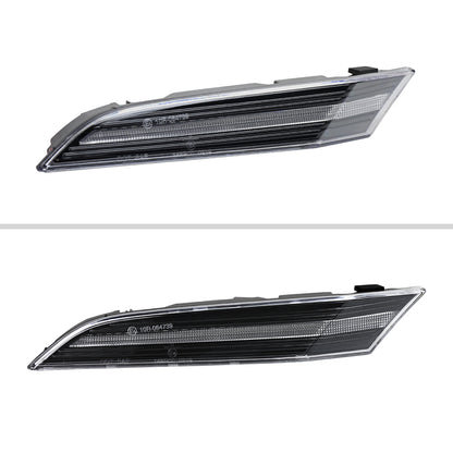 Ronnin - Compatible con Porsche 911 992 Carrera Targa Turbo GT3 Sport Classic 2019-2025, intermitentes LED secuenciales, luces de posición laterales y montaje de luces de parachoques (par) | Negro brillante
