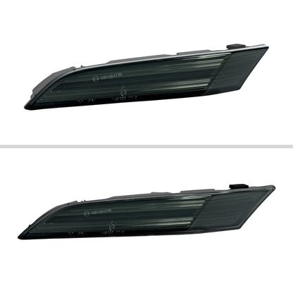 Ronnin - Compatible con Porsche 911 992 Carrera Targa Turbo GT3 Sport Classic 2019-2025 Luces de intermitente secuenciales LED de guardabarros laterales Luces de parachoques de la serie | Ahumado