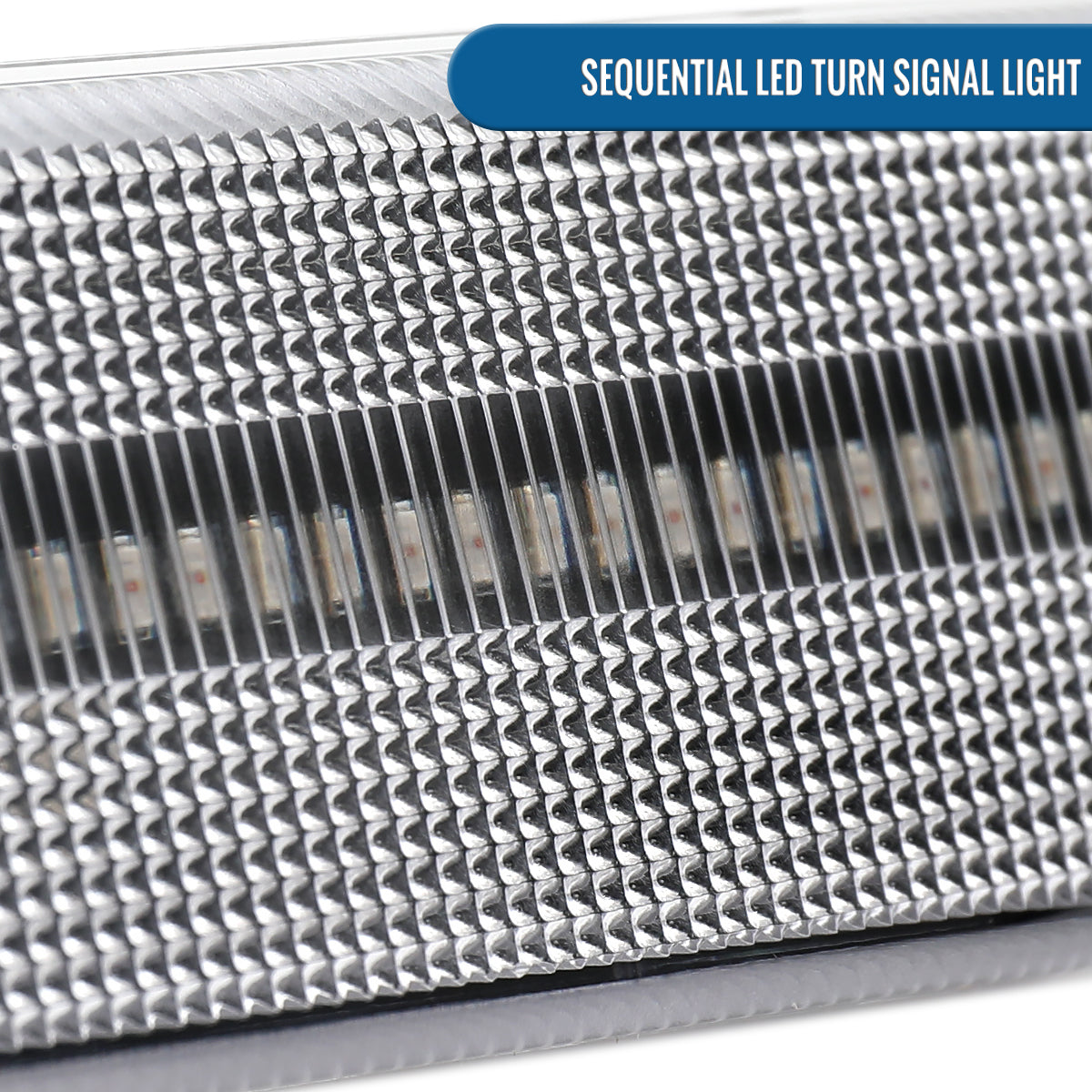 Ronnin - Fits 1997-2004 Porsche Boxster 986 1997-2005 Porsche 911 996 Coupe Convertible Targa LED Sequential Turn Signals Side Marker Bumper Lights Assembly Pair | Clear