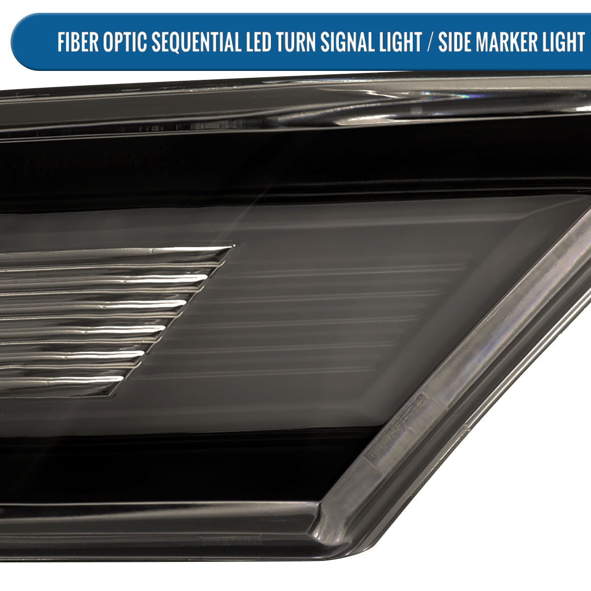 Ronnin - Intermitentes LED secuenciales para Porsche 911 Boxster Cayman 2012-2025, luces de guardabarros laterales, par de conjuntos | Negro Ahumado