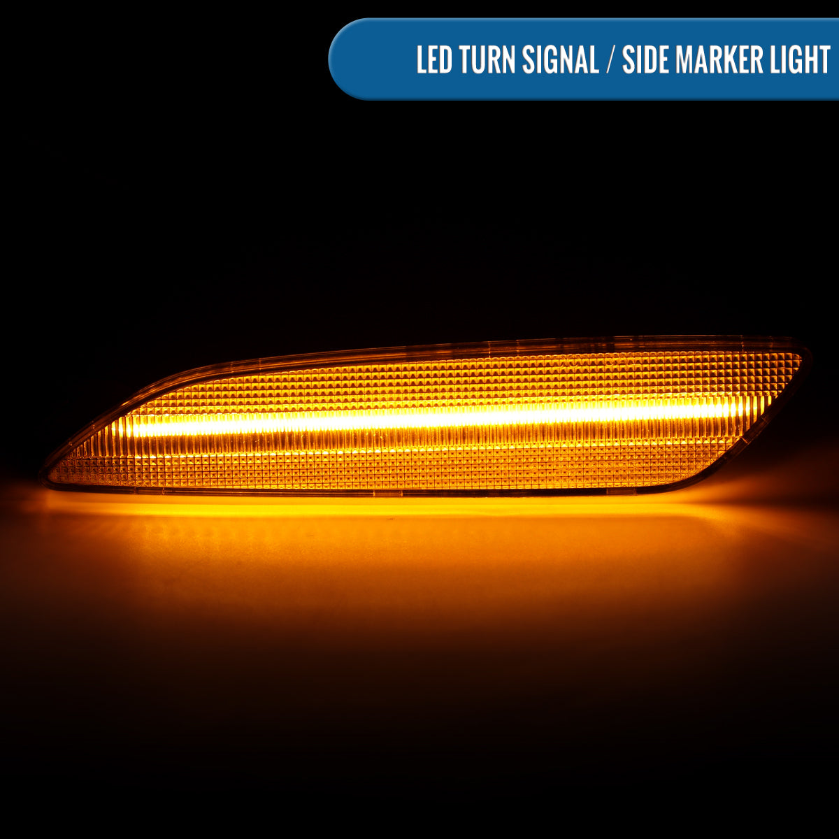 Ronnin - Se adapta a Porsche Cayenne 2015-2018 Conjunto completo de luces LED de parachoques delantero y lateral (par) | Transparente