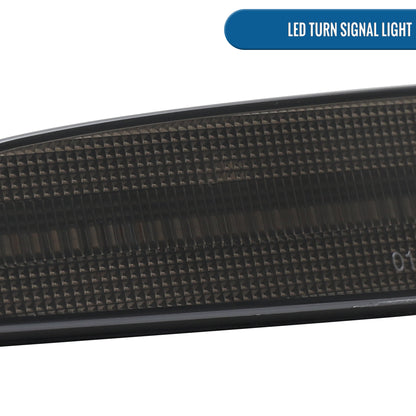 Ronnin - Conjunto de luces LED completas para parachoques delantero y luces de posición laterales de parachoques (par) | Negro humo, para Porsche Cayenne 2015-2018