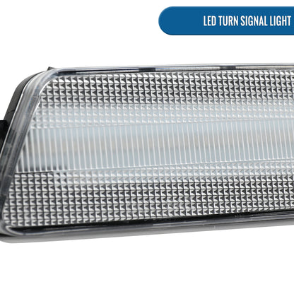 Ronnin - Compatible con Porsche Macan 2014-2022 Luces de posición laterales LED delanteras de parachoques. Par | Transparente