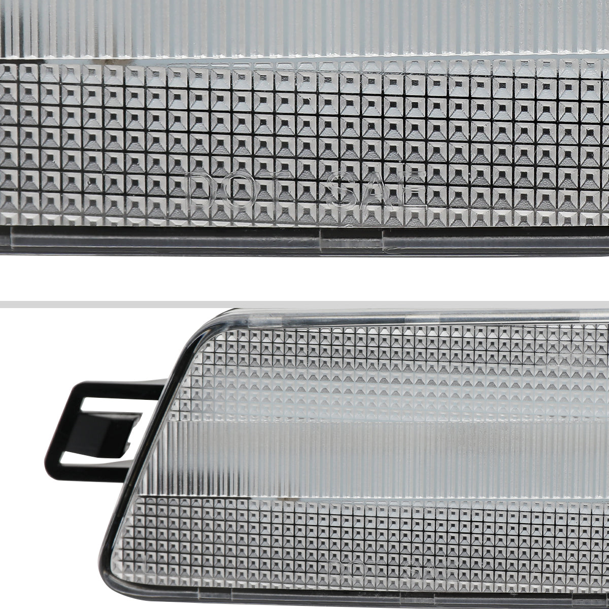 Ronnin - Compatible con Porsche Macan 2014-2022 Luces de posición laterales LED delanteras de parachoques. Par | Transparente