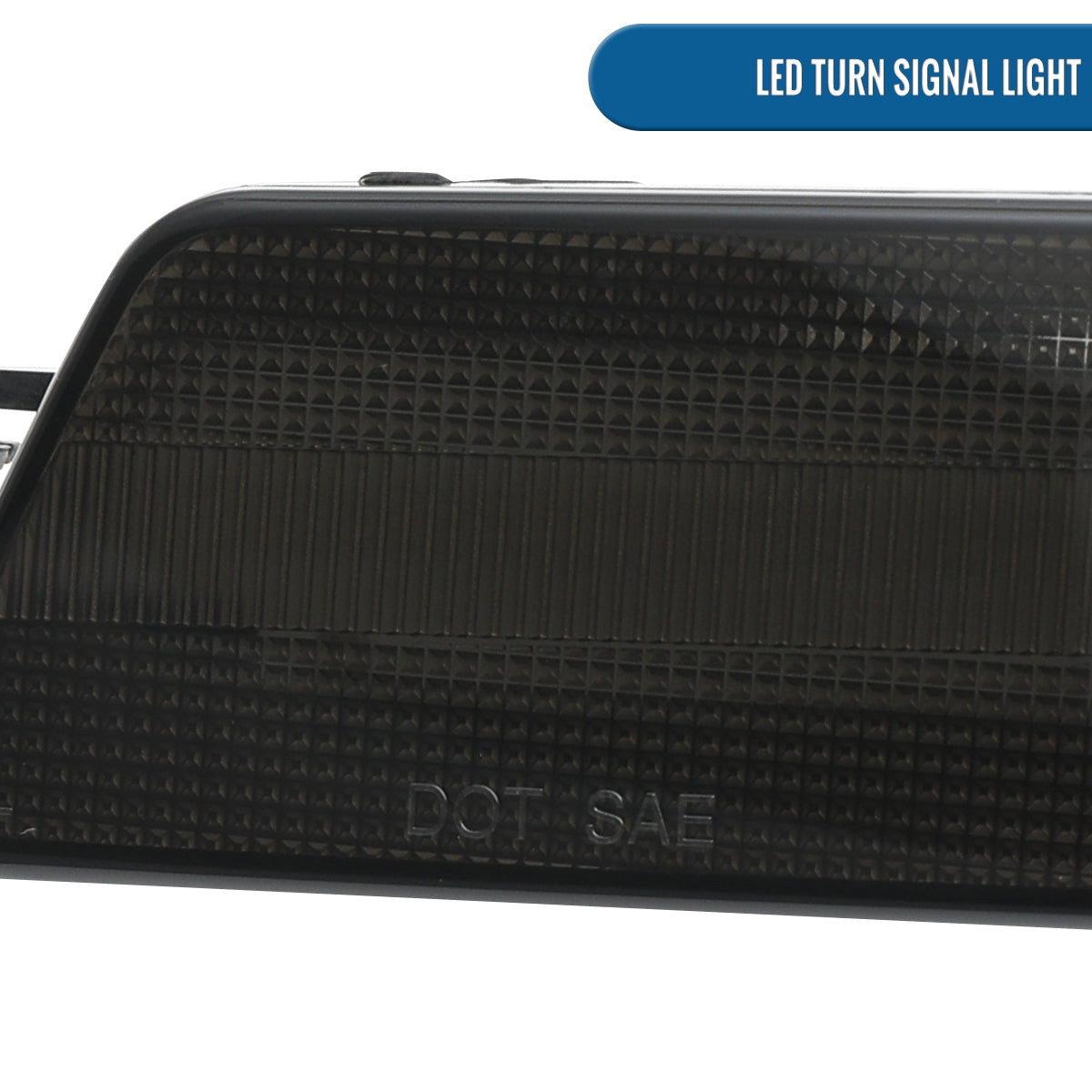 Ronnin - Juego de luces LED de posición laterales para parachoques delantero, compatible con Porsche Macan 2014-2022, par de ensamblajes de luces, ahumado negro