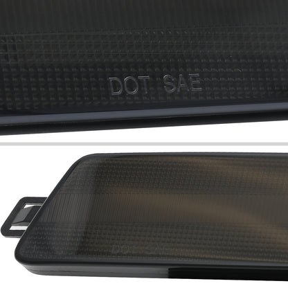 Ronnin - Juego de luces LED de posición laterales para parachoques delantero, compatible con Porsche Macan 2014-2022, par de ensamblajes de luces, ahumado negro