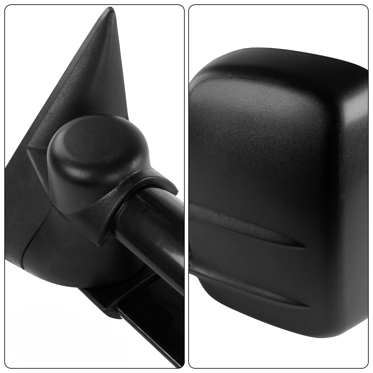 1988-2000 Chevy C/K 1500 2500 3500 Power Adjustable Manual Fold and Telescoping Tow Mirrors Pair